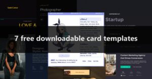 7 Free Downloadable Carrd Templates